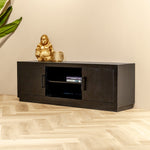 TV-Meubel Jaxx | Zwart Mangohout