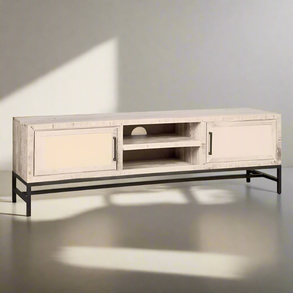 TV-Meubel Carini | Wit Mangohout