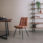 Eetkamerstoel Navarra | Fabric T - Cognac