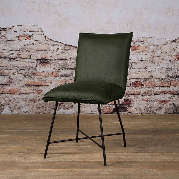 Eetkamerstoel Trofa | Fabric Amazon Groen