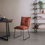 Eetkamerstoel Seda | Fabric Cherokee Cognac