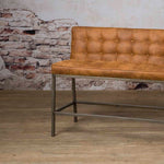 Eetkamerbank Hoog Vasco | Fabric Amazon Cognac