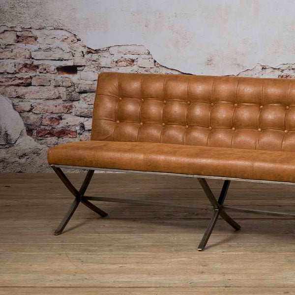 Eetkamerbank Barcelona | Fabric Cherokee Cognac