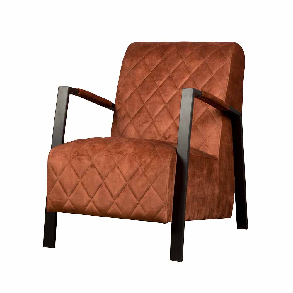 Fauteuil Villa | Velvet Bruin