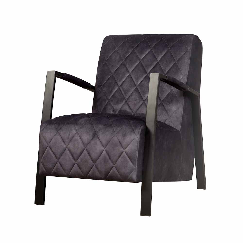 Fauteuil Villa | Velvet Antraciet