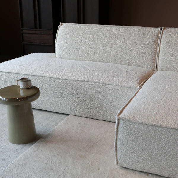 Hoekbank Enzo | Naturel Bouclé