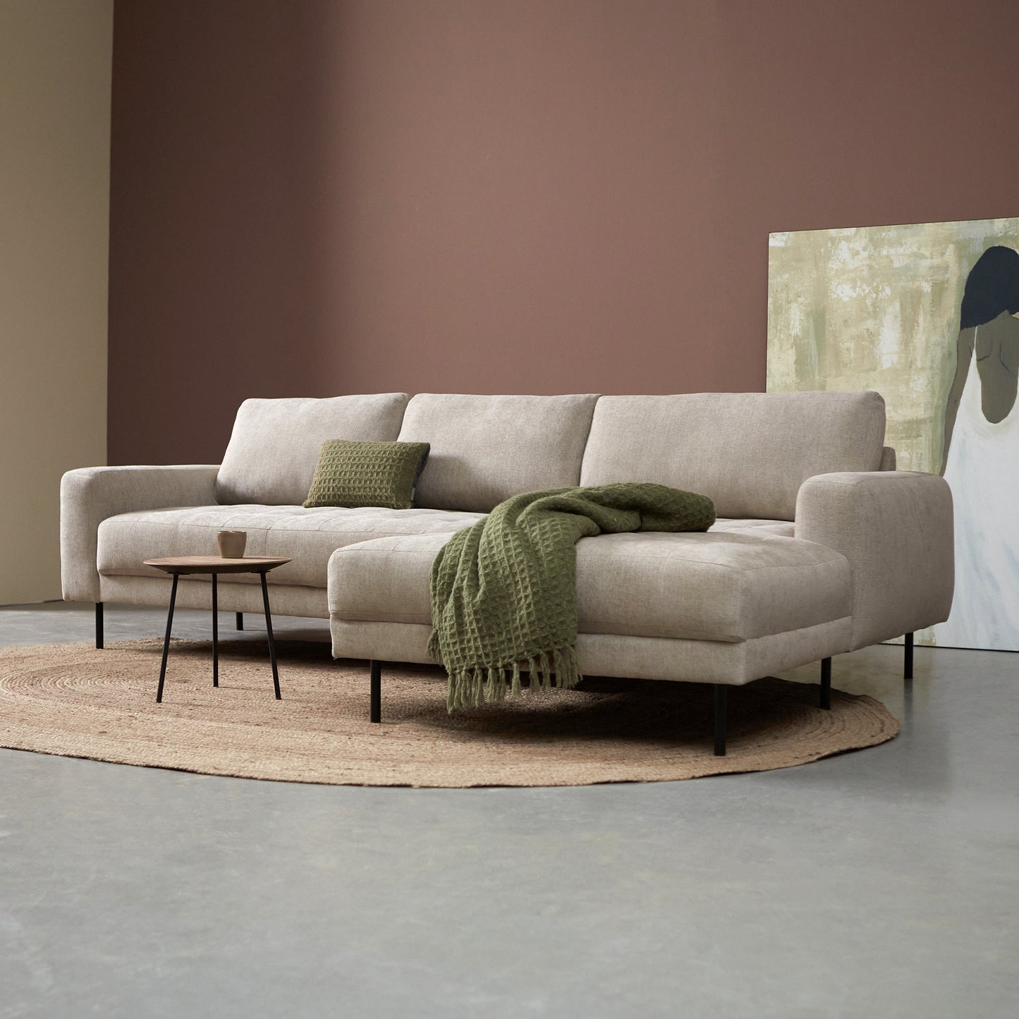 Hoekbank Oreo | Tesla 2003 | Beige Linnen