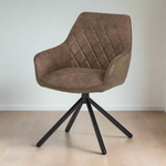 Eetkamerstoel Rebel | Bruin Stof