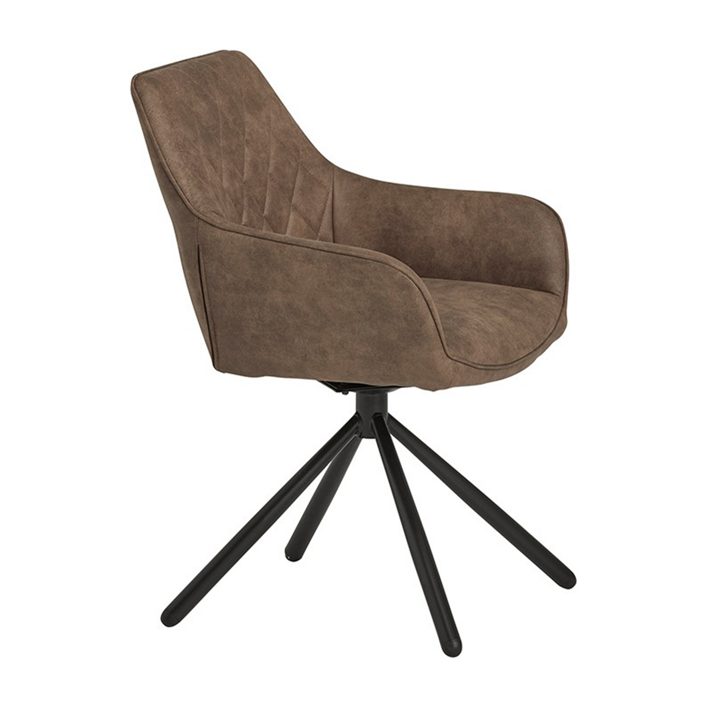 Eetkamerstoel Rebel | Bruin Stof