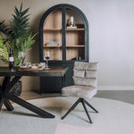 Eetkamerstoel Rosora | Zonder armleuning | Beige Stof