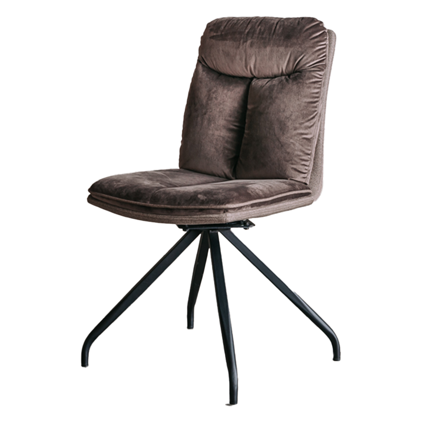 Eetkamerstoel Rota | Draaibaar | Velvetstof Bruin