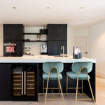 Barkruk Xenia | Kookeiland of Bartafel | Groen Stof