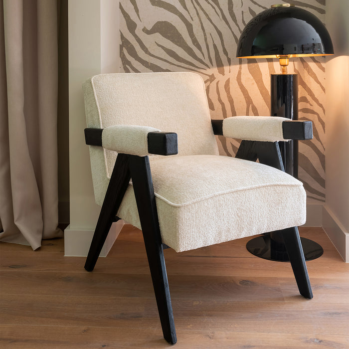 Fauteuil Cooper | Wit Stof