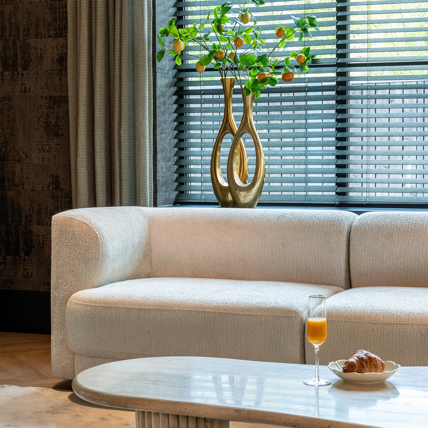 Bank Davina | Wit Stof