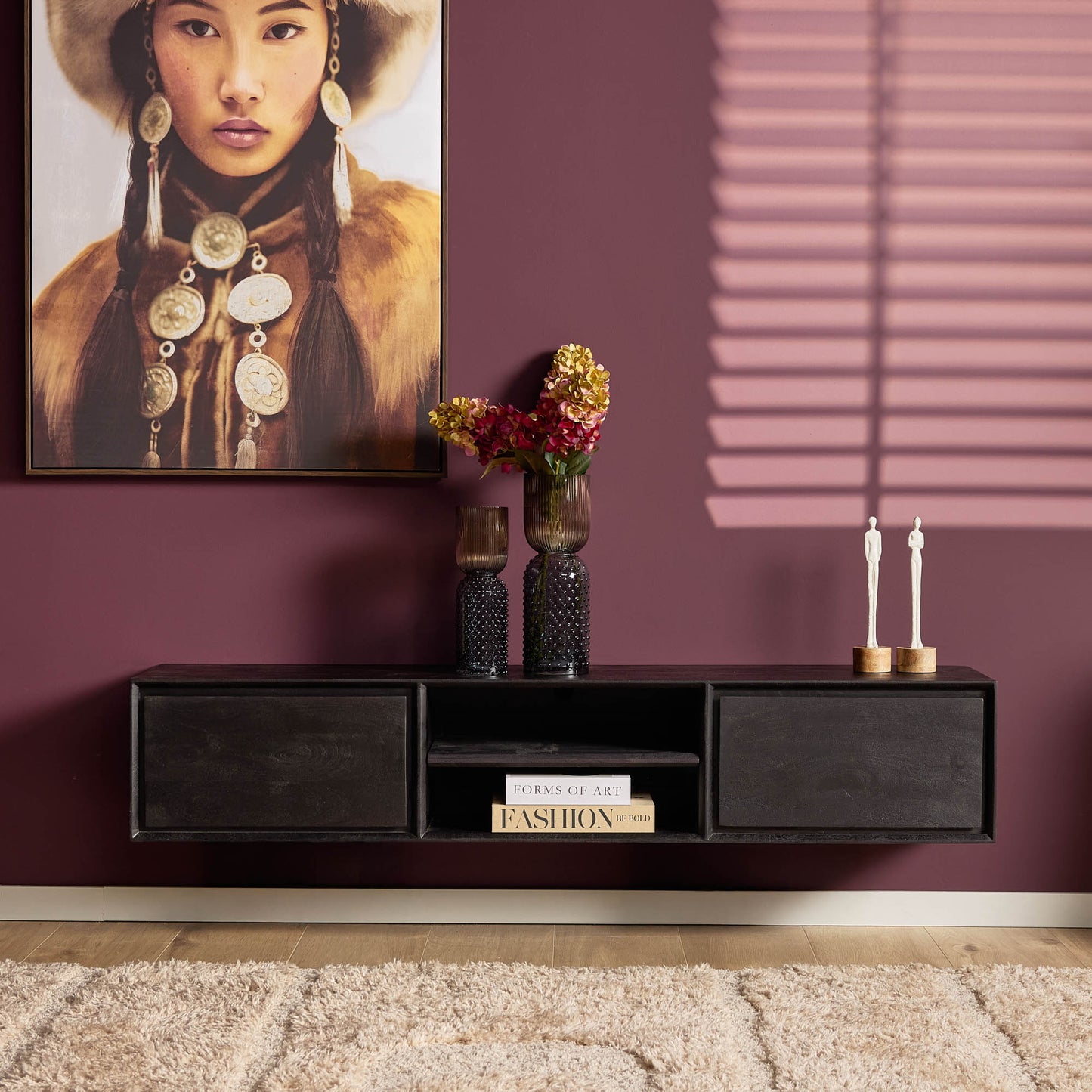 TV-Meubel Ambiance | Zwevend | Black