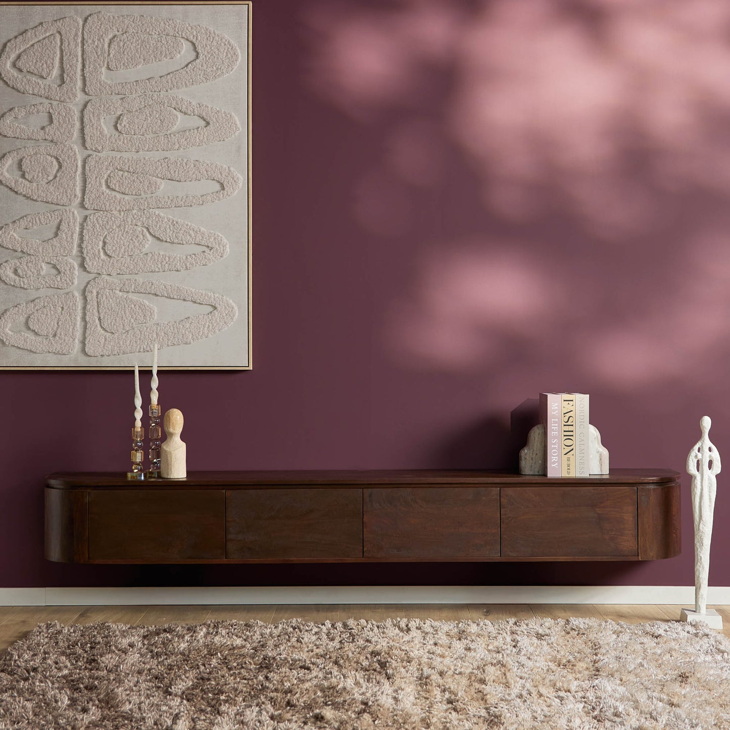 TV-Meubel Excellence | Zwevend & Pootjes | Brown