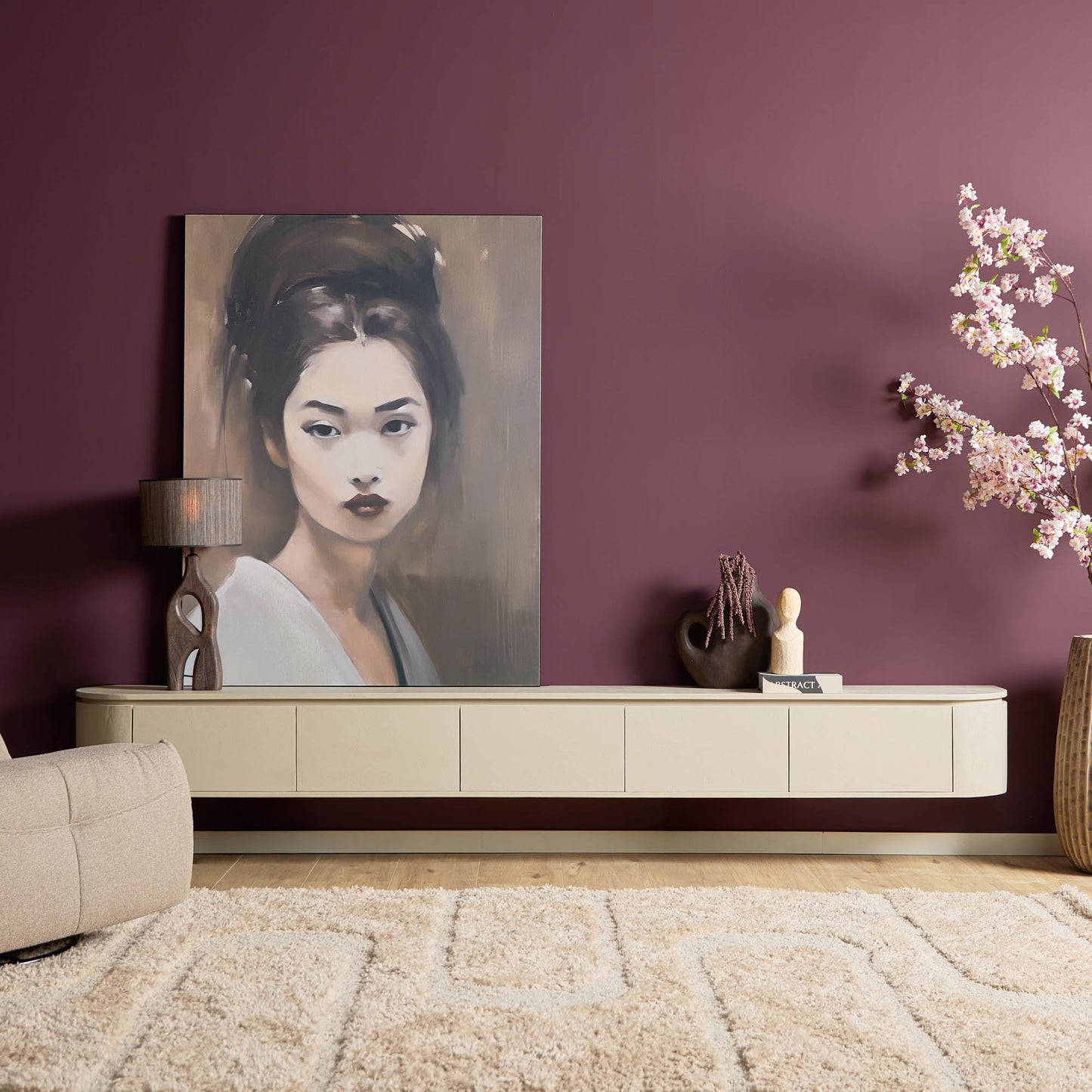 TV-Meubel Excellence | Zwevend & Pootjes | Sand