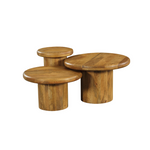 Salontafel Maya | Set van 3 | Mangohout