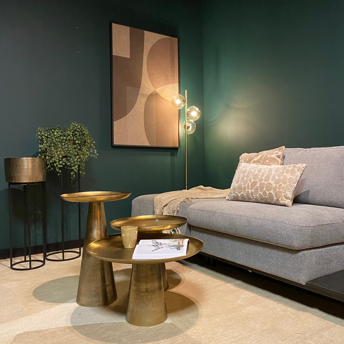 Salontafel Daisy | Goud — Algemene Sfeerfoto