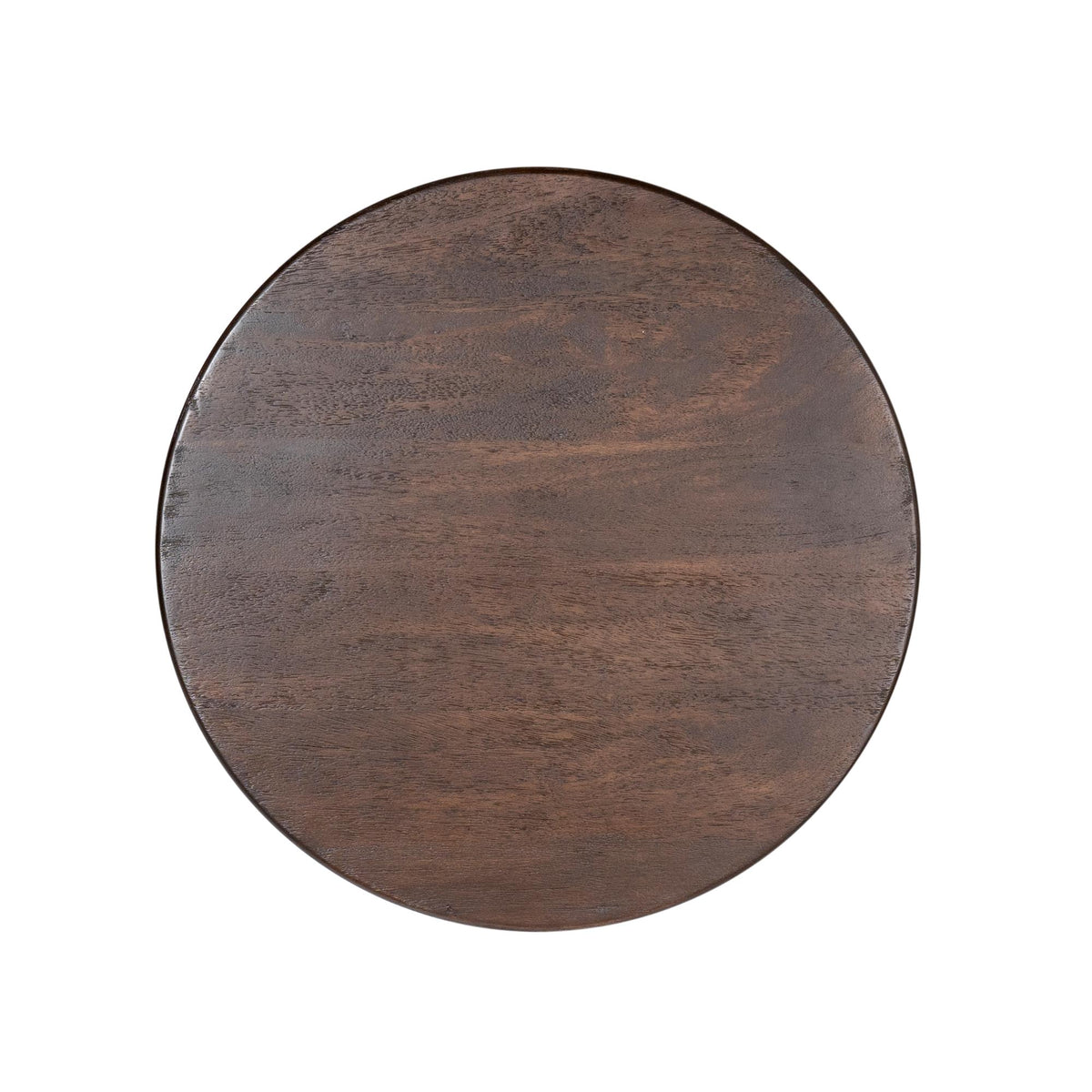 Bijzettafel Donna bruin mangohout, detail van het materiaal
