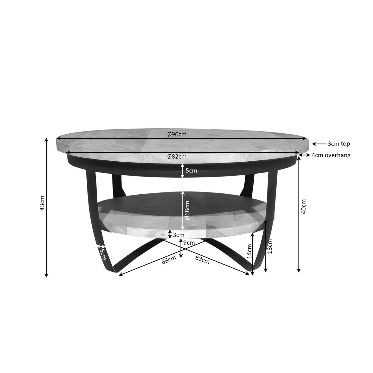 Salontafel Paras | Naturel Mangohout