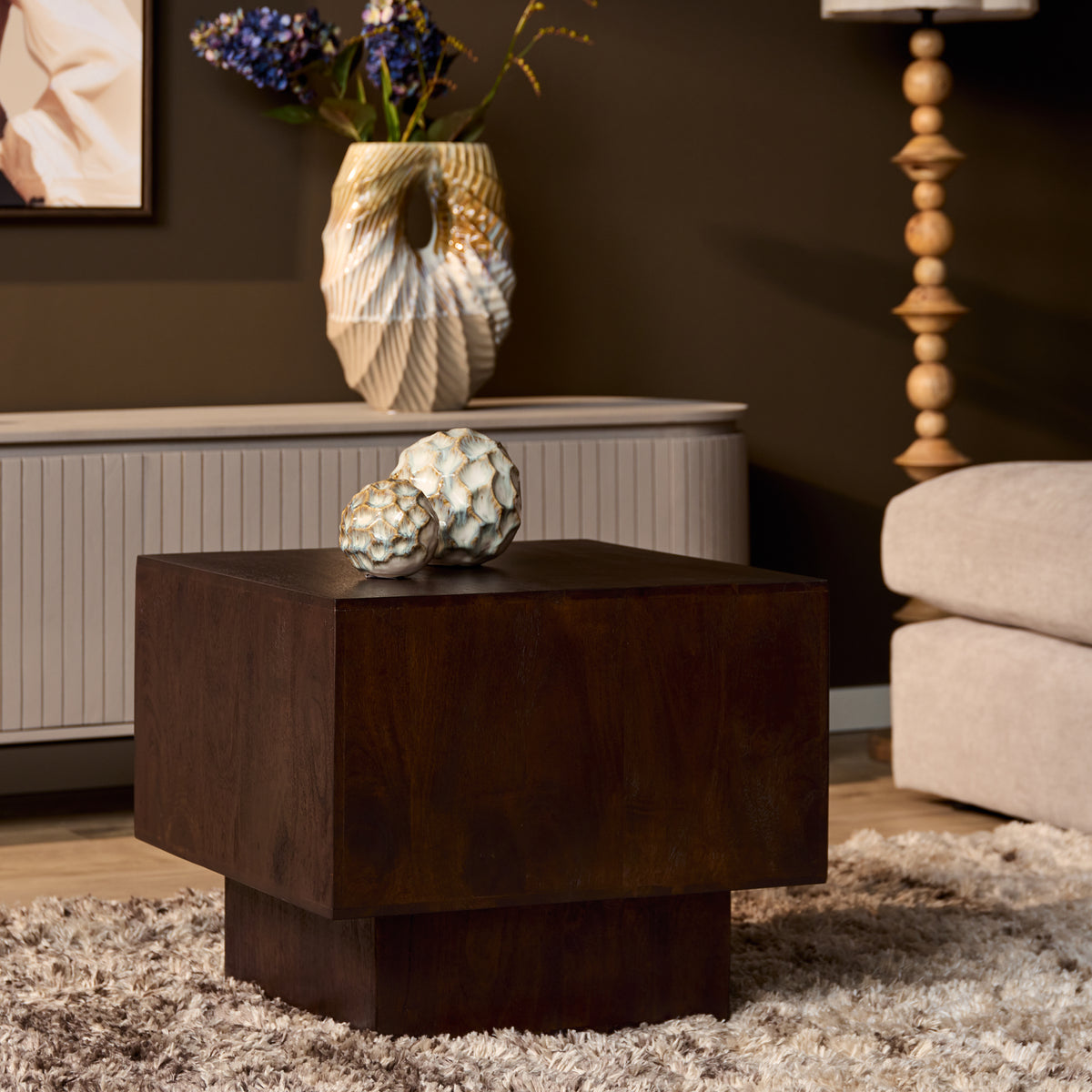 Salontafel Livia | Bruin | Mangohout
