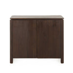 Dressoir Dallas bruin mangohout 100 cm, vooraanzicht op witte achtergrond