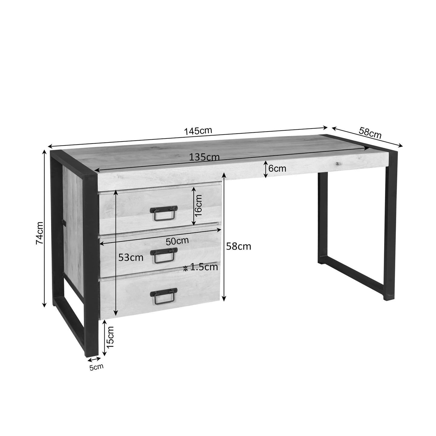 Bureau Britt | Naturel Mango