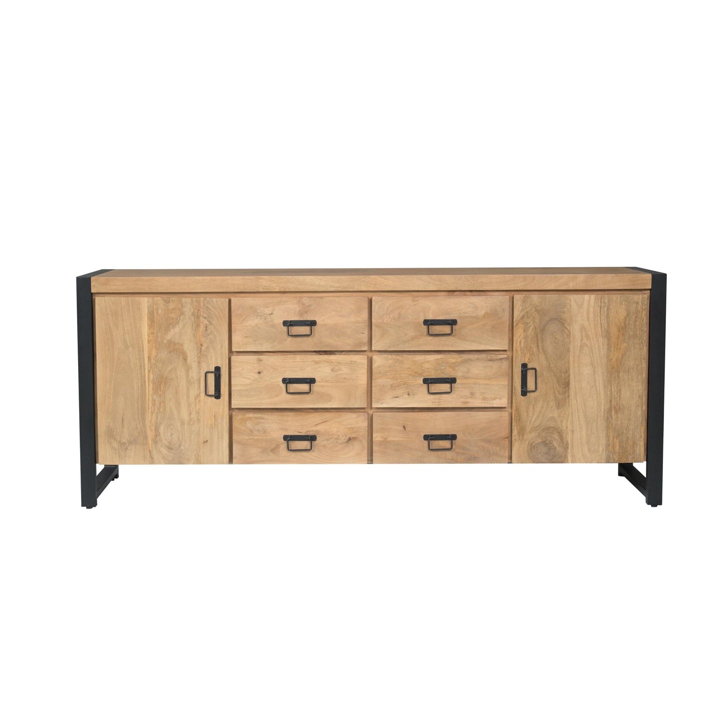 Dressoir Britt Gesloten | Naturel Mango