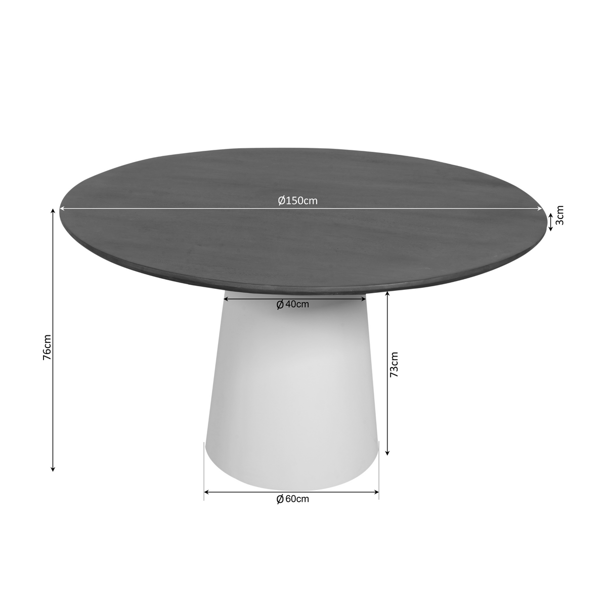 Eettafel Madison | Bruin | Magazijn leegverkoop