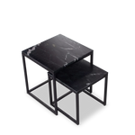 Salontafel Daan | Set Van 2 | Zwart Marmer