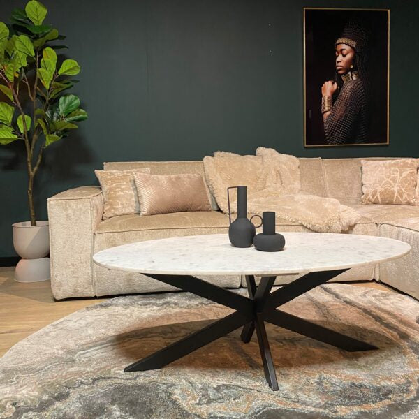 Salontafel Faye | Wit marmer