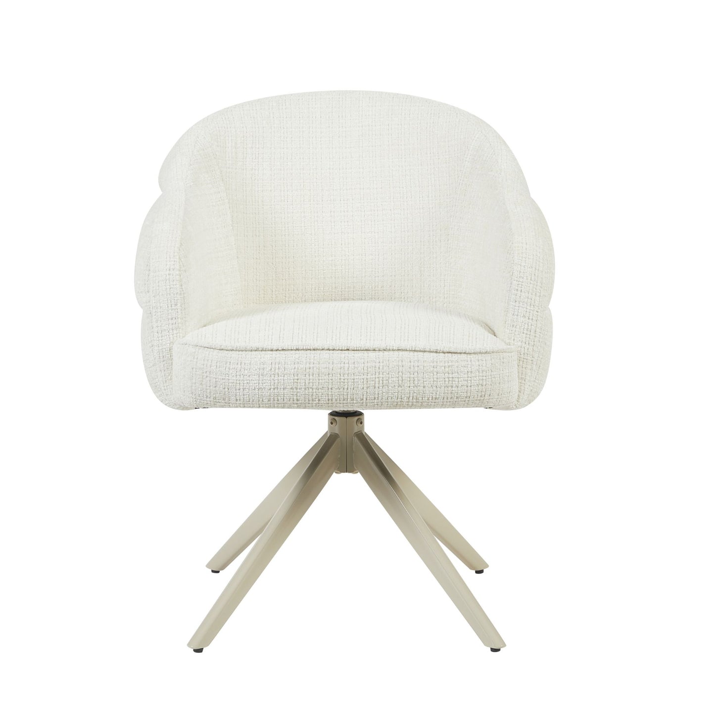 Eetkamerstoel Bella | Wit Cremona | Onderstel Sand