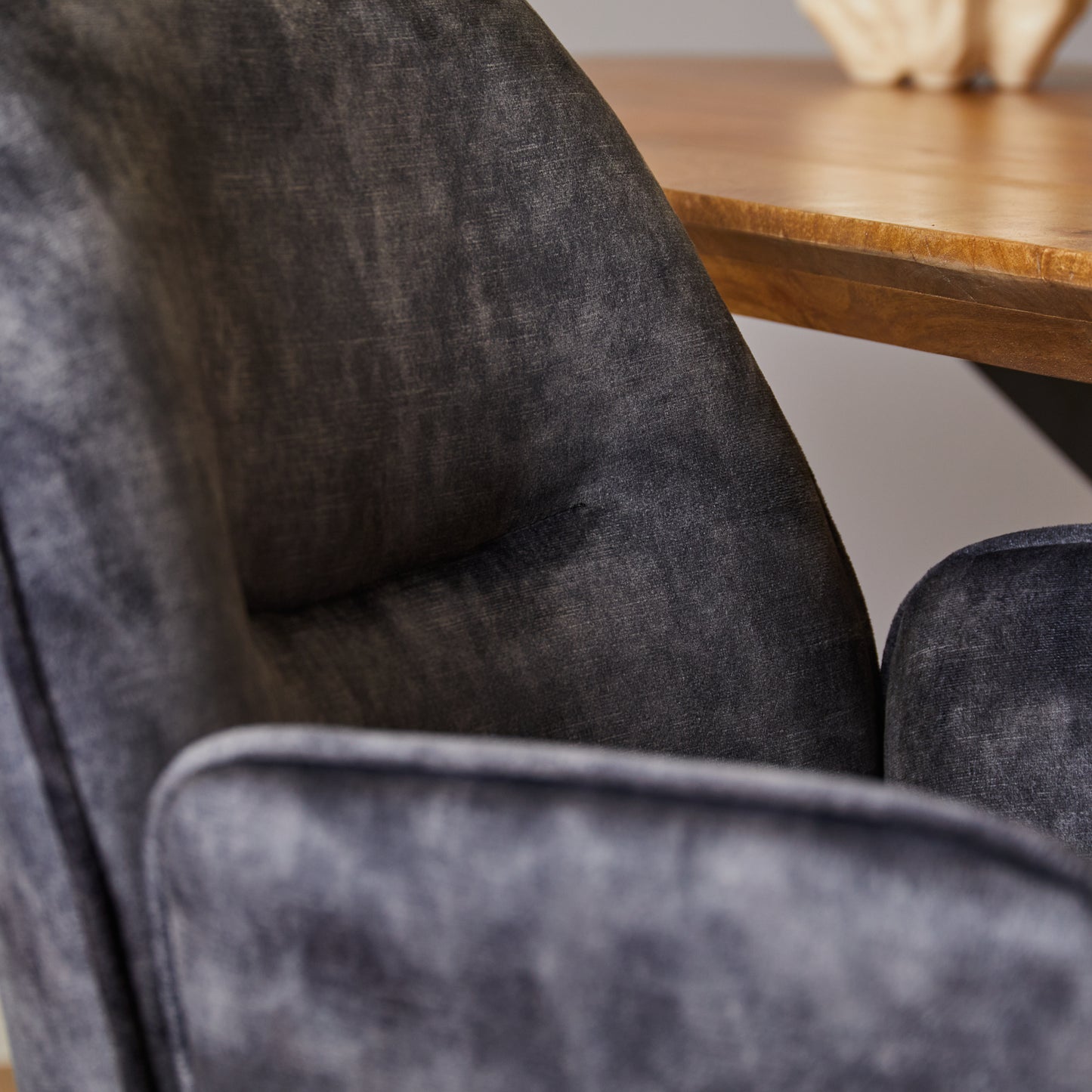 Eetkamerstoel Nova | Antraciet Velvet