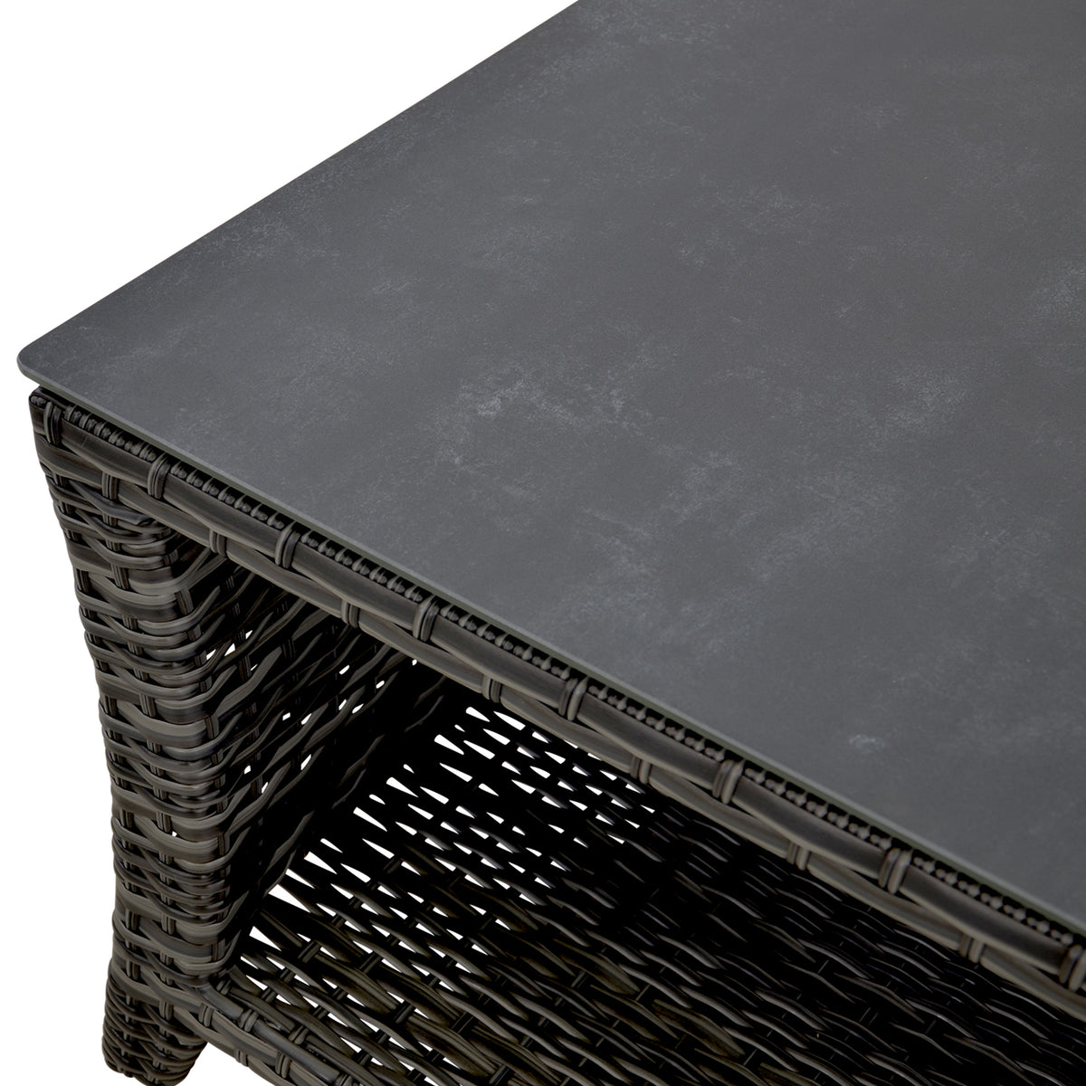 Tuinsalontafel Soho Forte antraciet, detail van het materiaal