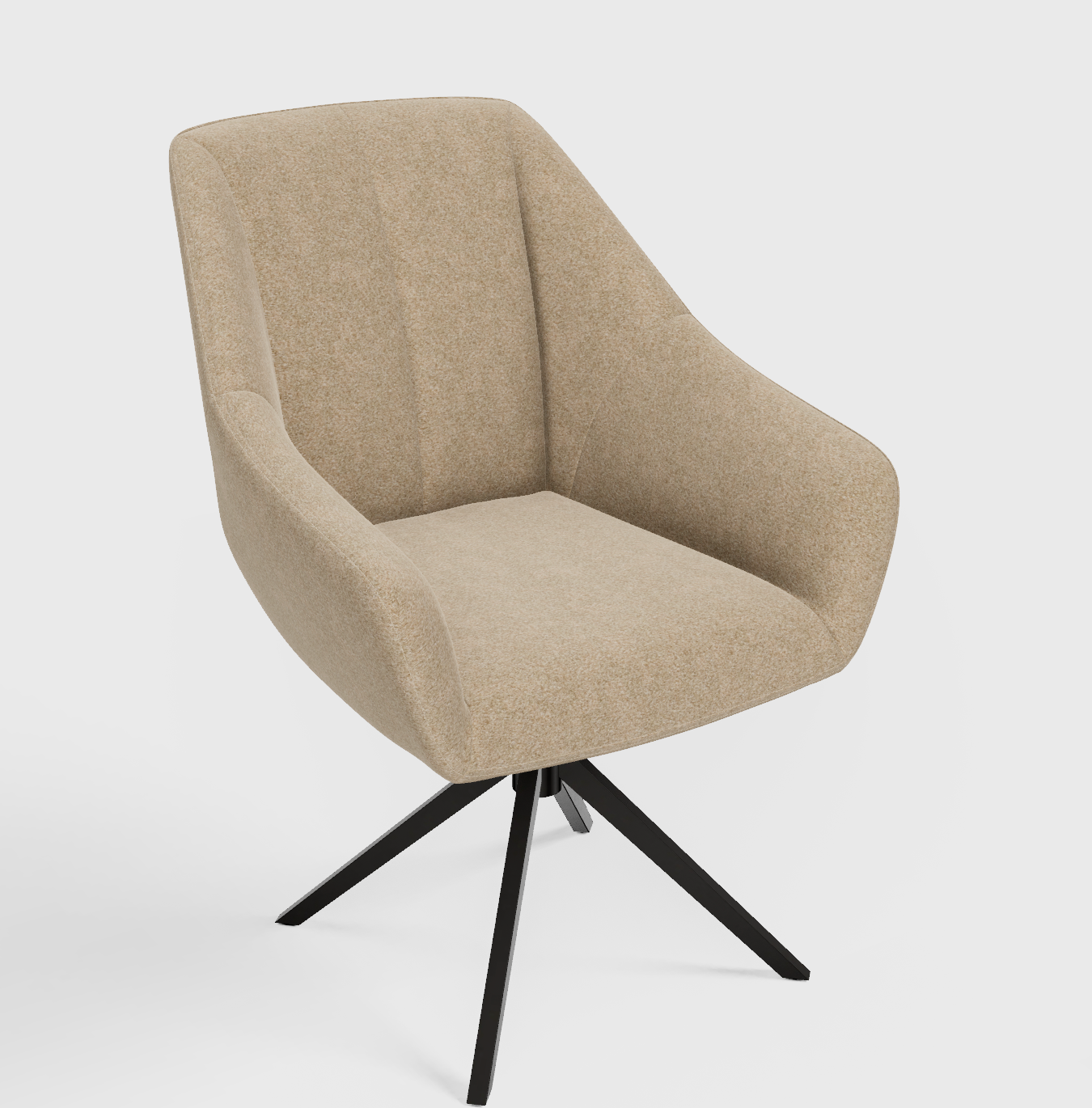 Eetkamerstoel Madrid | Cashmere | Light brown 15 | Moon | Anodic Brown