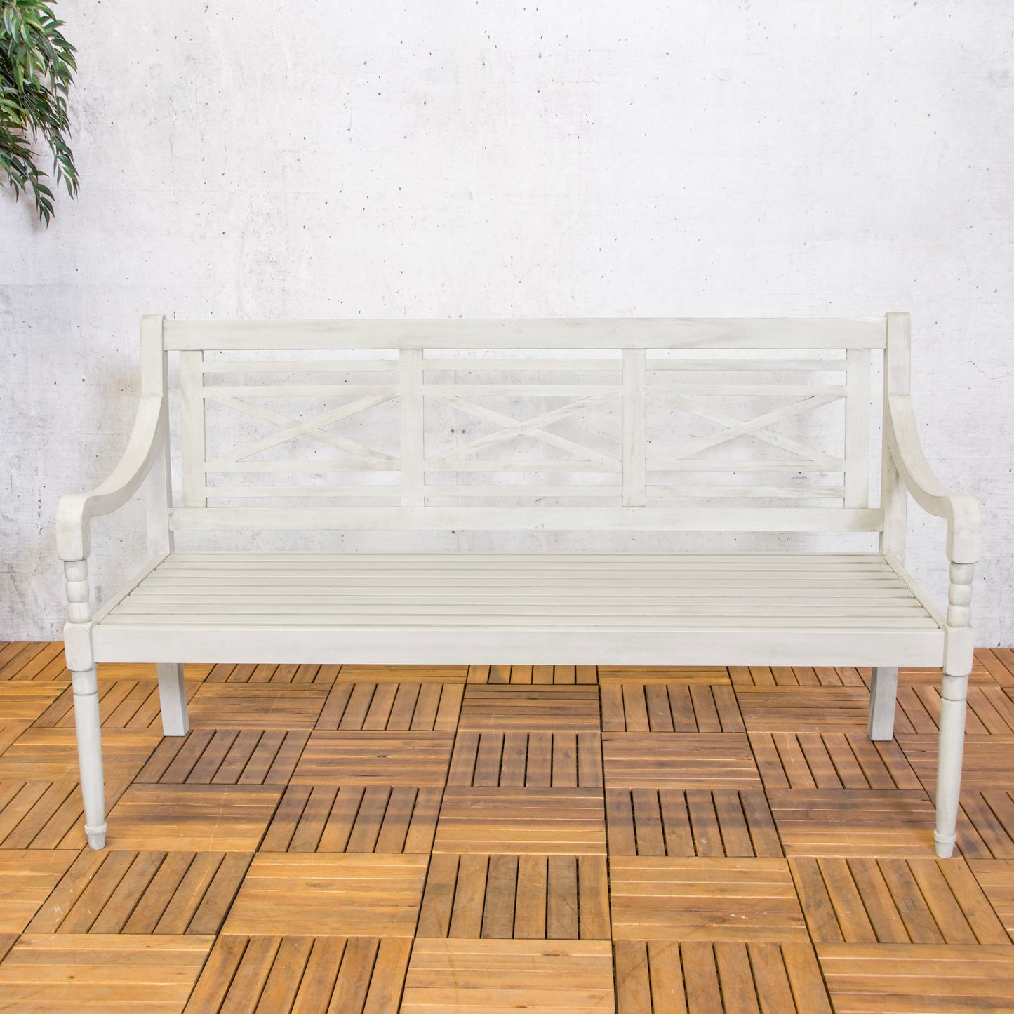 Tuinbank Louis | Grijs Acacia