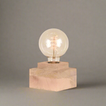 Tafellamp Block | Naturel Mangohout