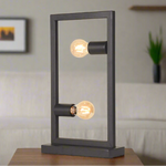 Tafellamp Quadrato | Zwart Metaal