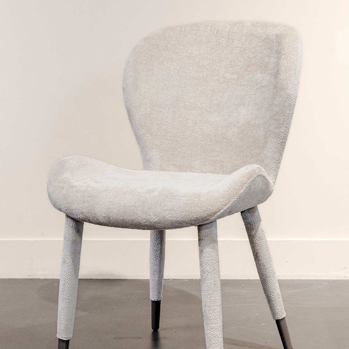 Eetkamerstoel Thor beige, detail van het materiaal