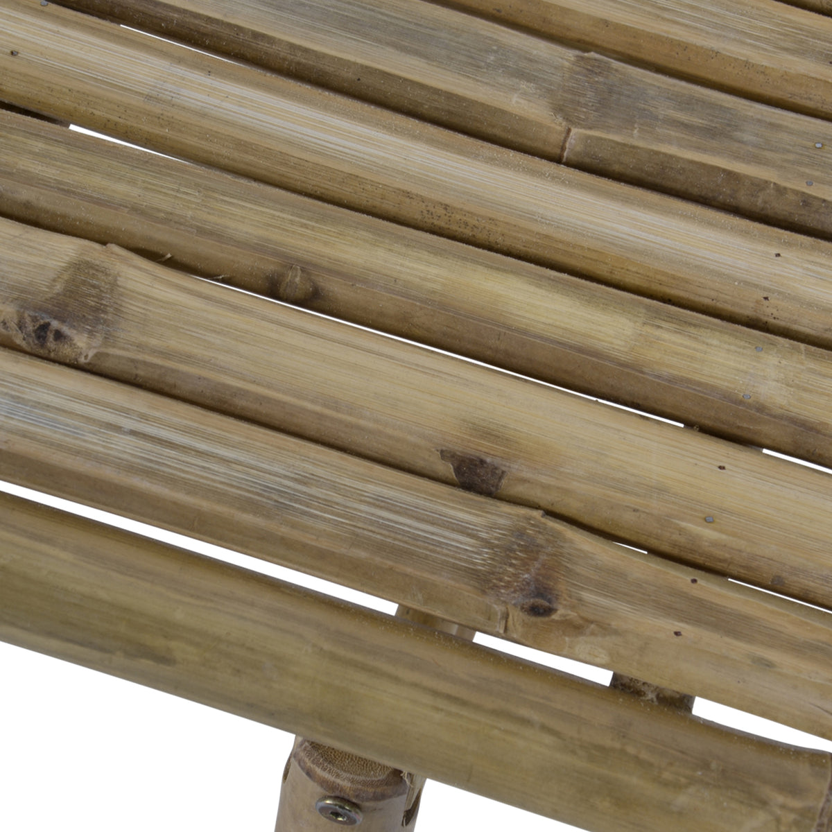 Tuinbank Bamboe, detail van het materiaal