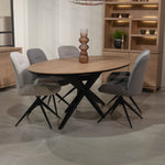 Eettafel Wellington | Ovaal | Blond Oak