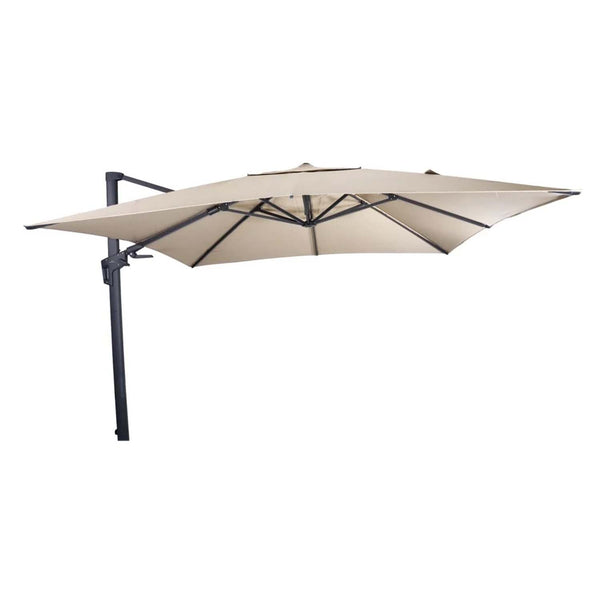 Zweefparasol VirgoFlex | 3 x 3 Meter | Vierkant | Ecru