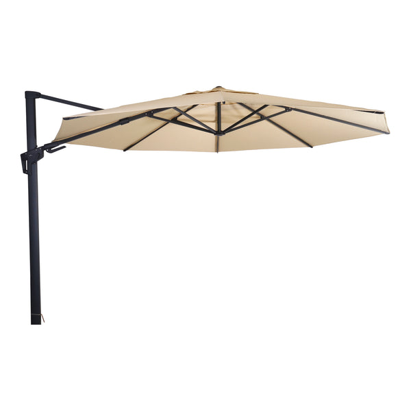 Zweefparasol VirgoFlex | Ecru | Zonder Volant | Ø3,5 meter | Rond