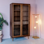 Vitrinekast Jule | Walnoot Eikenhout