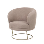 Fauteuil Victoria | Bruin Stof — Vooraanzicht - witfoto
