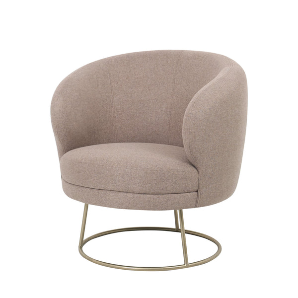 Fauteuil Victoria | Bruin Stof — Vooraanzicht - witfoto