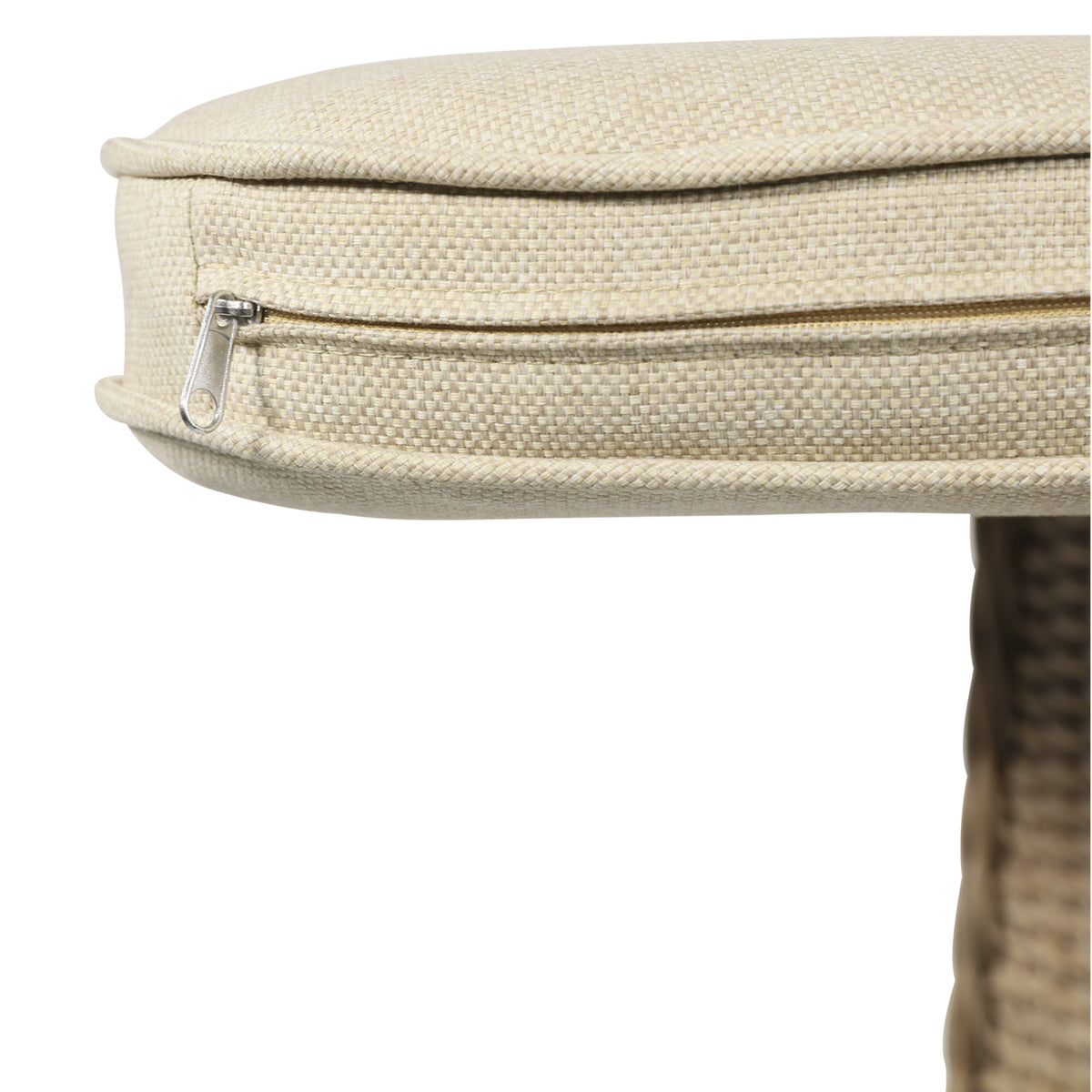 Tuinstoel Wine & Dine naturel, detail van het materiaal