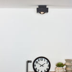 Plafondspot Xirax | 1-Lichts | LED Dim to warm | Zwart Metaal