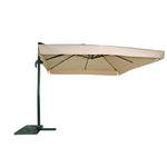 Zweefparasol Virgo | Ecru | Met Volant | 3 x 3 Meter | Vierkant